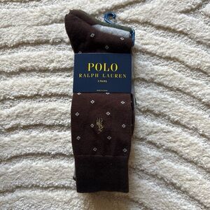 Polo Ralph Lauren Brown Dress Socks